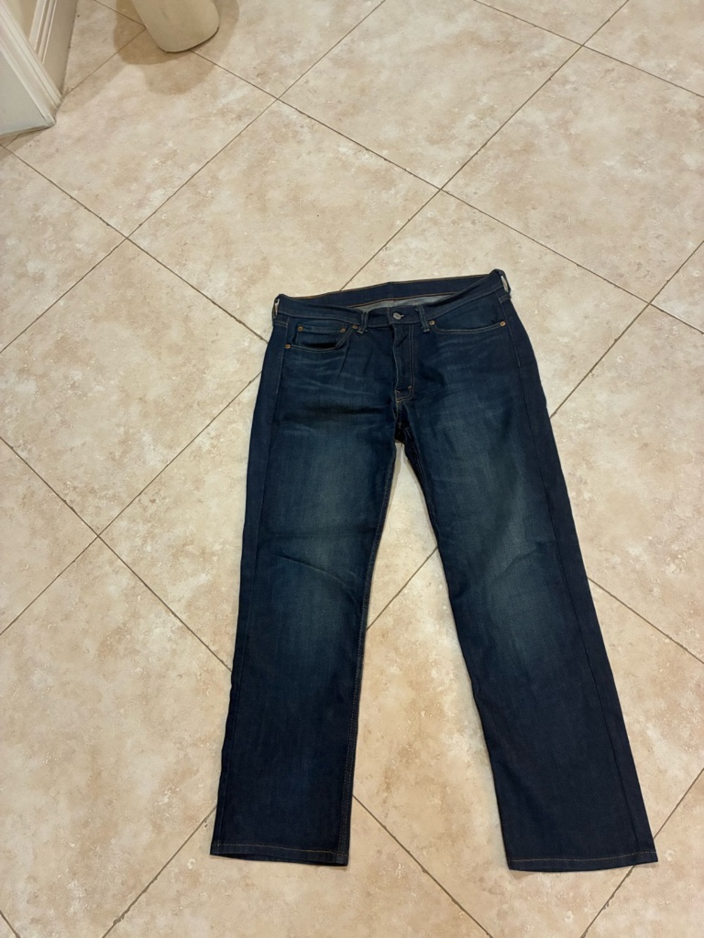 Levi's Dark Indigo Straight Jeans